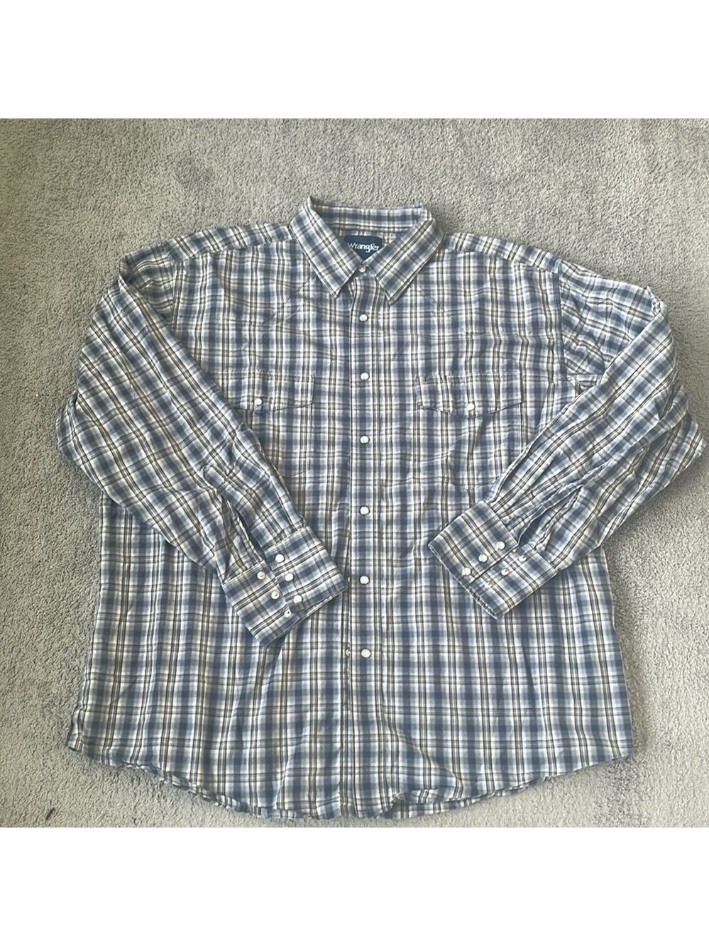 EC Wrangler Long Sleeve Button Down Shirt - Plaid - Size XL